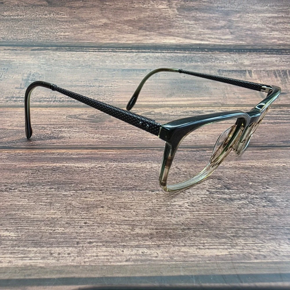 Badgley Mischka Womens Cat Eye Eyeglasses Black Olive Gradient 53-17-145